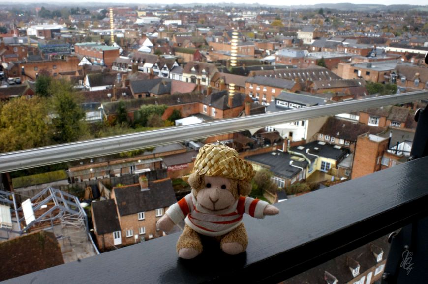 View over Stratford-Upon-Avon from the tower at the Royal Shakespeare Company