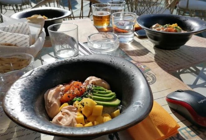 A Poke Bowl at El Cartero in El Palmar