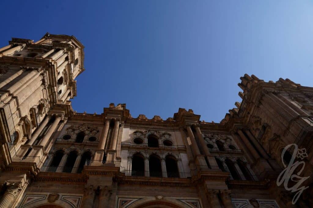 The cathedral in Malaga