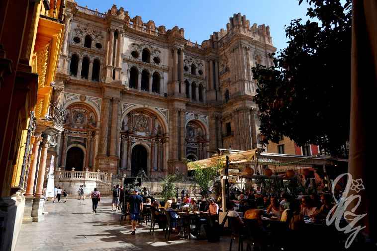 The cathedral in Malaga