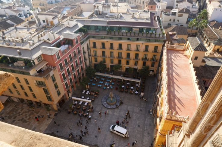 The cathedral in Malaga