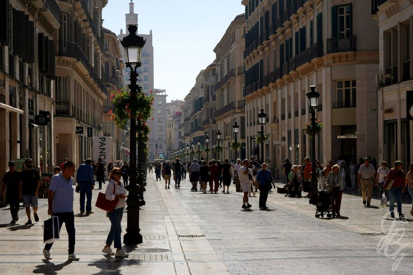 In the streets of Malaga