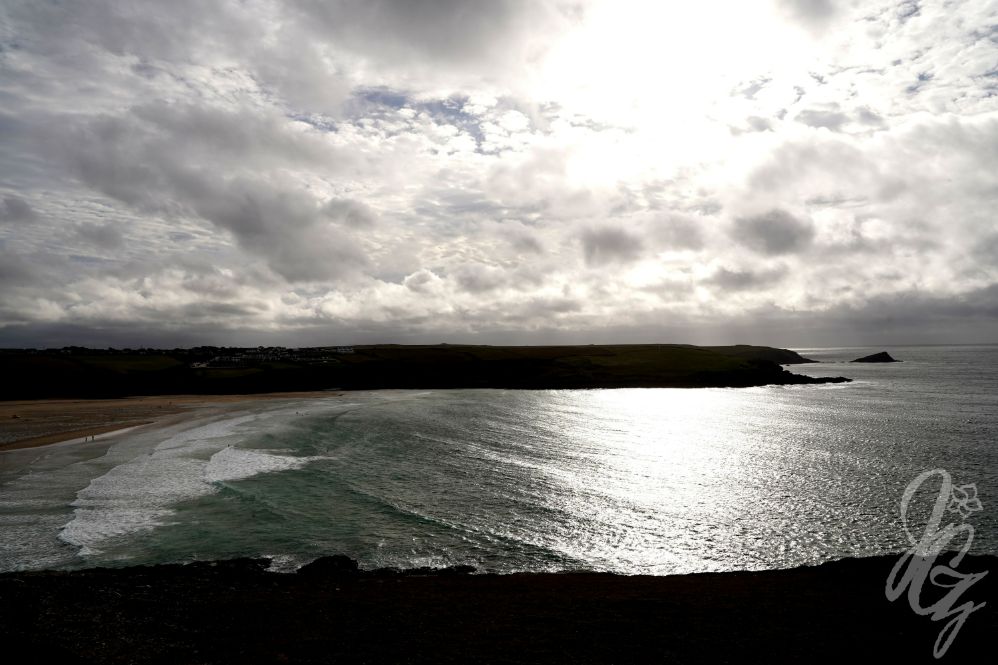 View over Crantock beach near Newquay