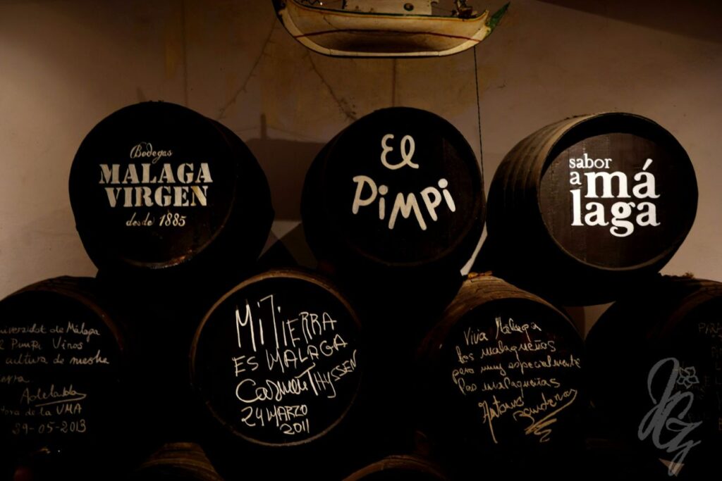 Wine bar El Pimpi in Malaga