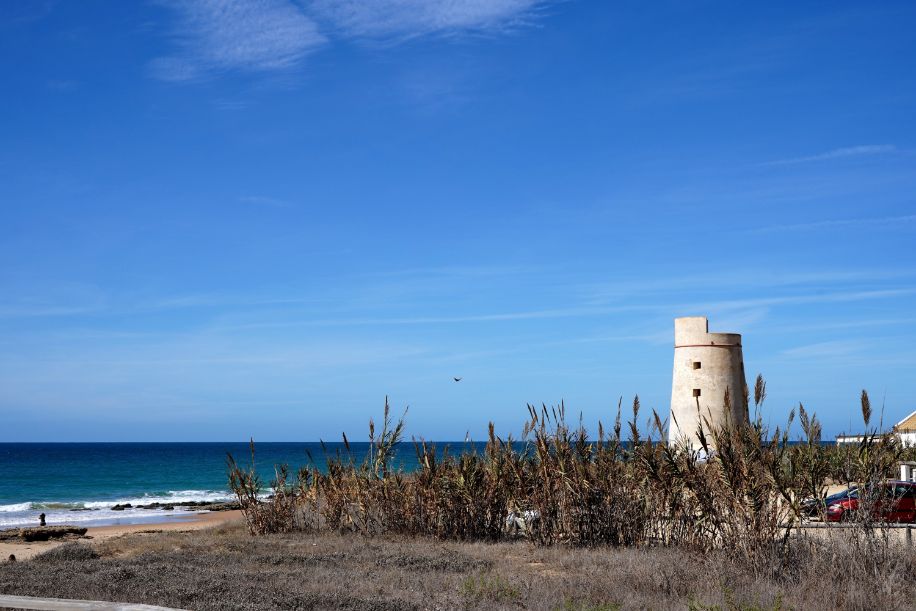 The beach in El Palmar