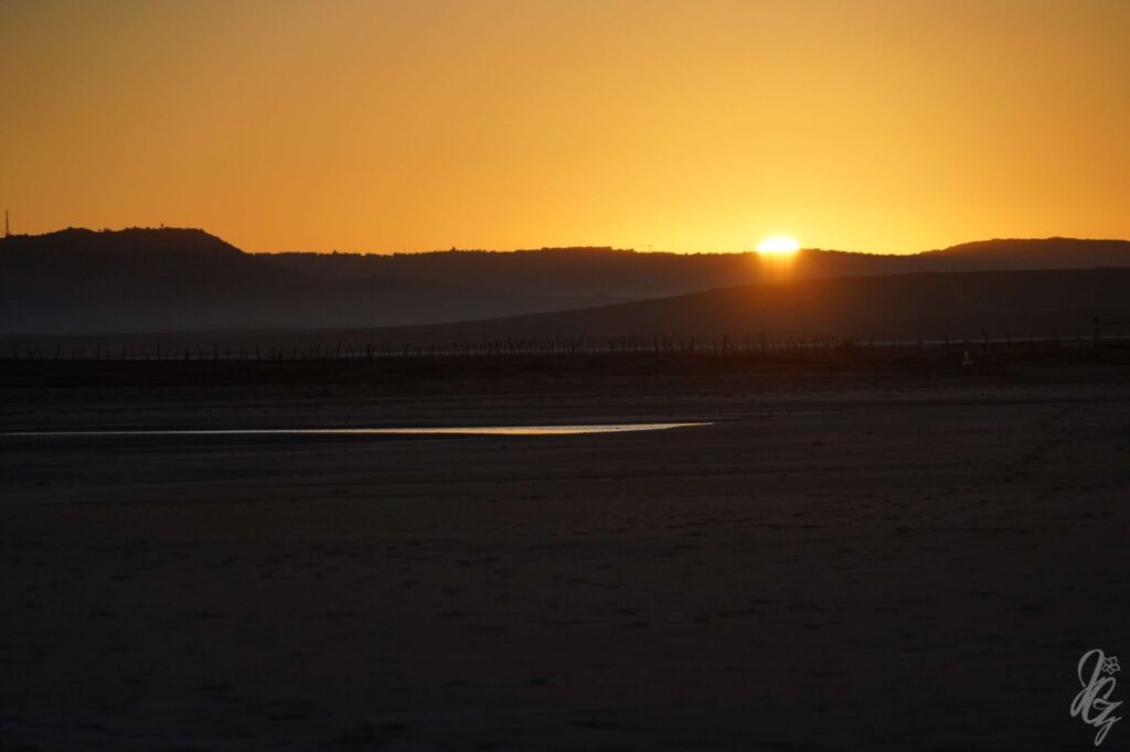 Sunrise from the beach in Conil