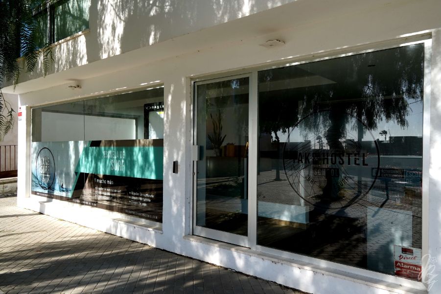 The coworking space at Take Hostel Conil