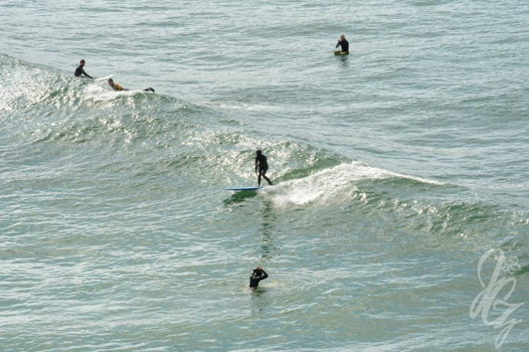 Surfer at Great Western Beach in Newquay