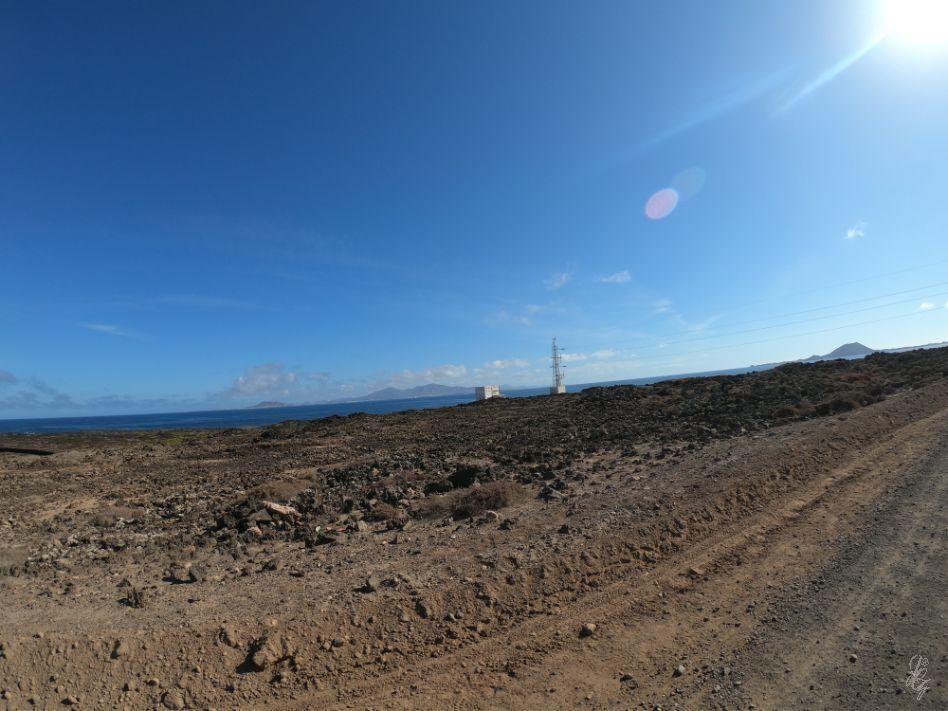 Driving along the North Shore in Fuerteventura