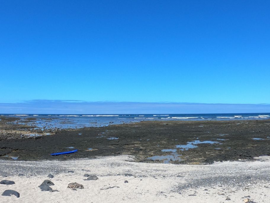 The reef break at the North Shore in Fuerteventura