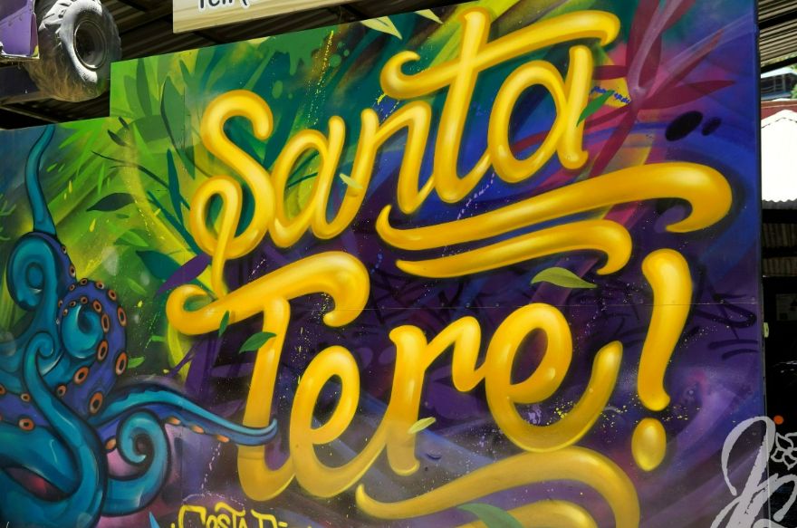Mural in Santa Teresa, Costa Rica