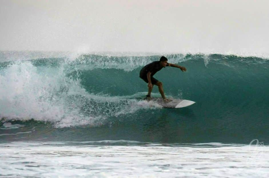 Surfing in Santa Teresa, Costa Rica