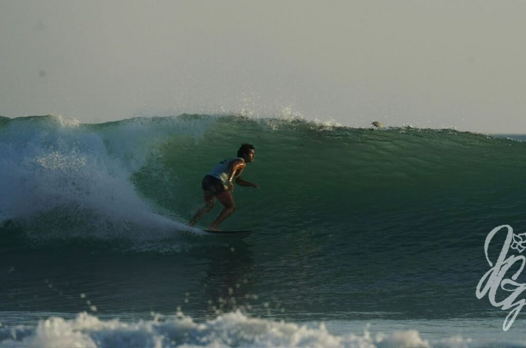 Surfing in Santa Teresa, Costa Rica