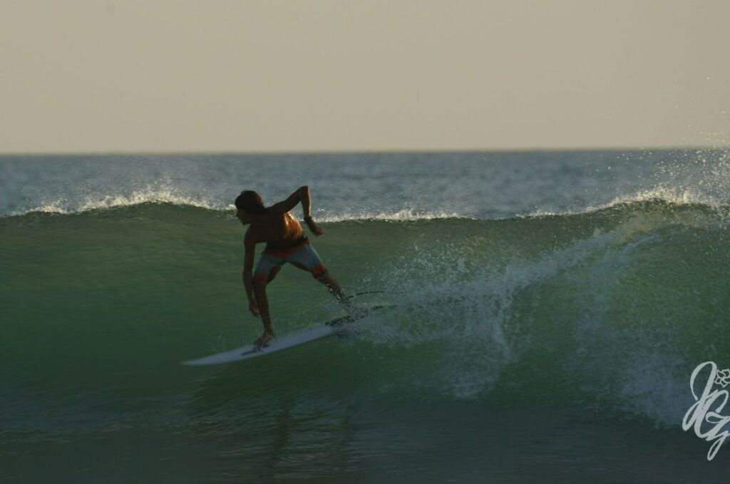 Surfing in Santa Teresa, Costa Rica