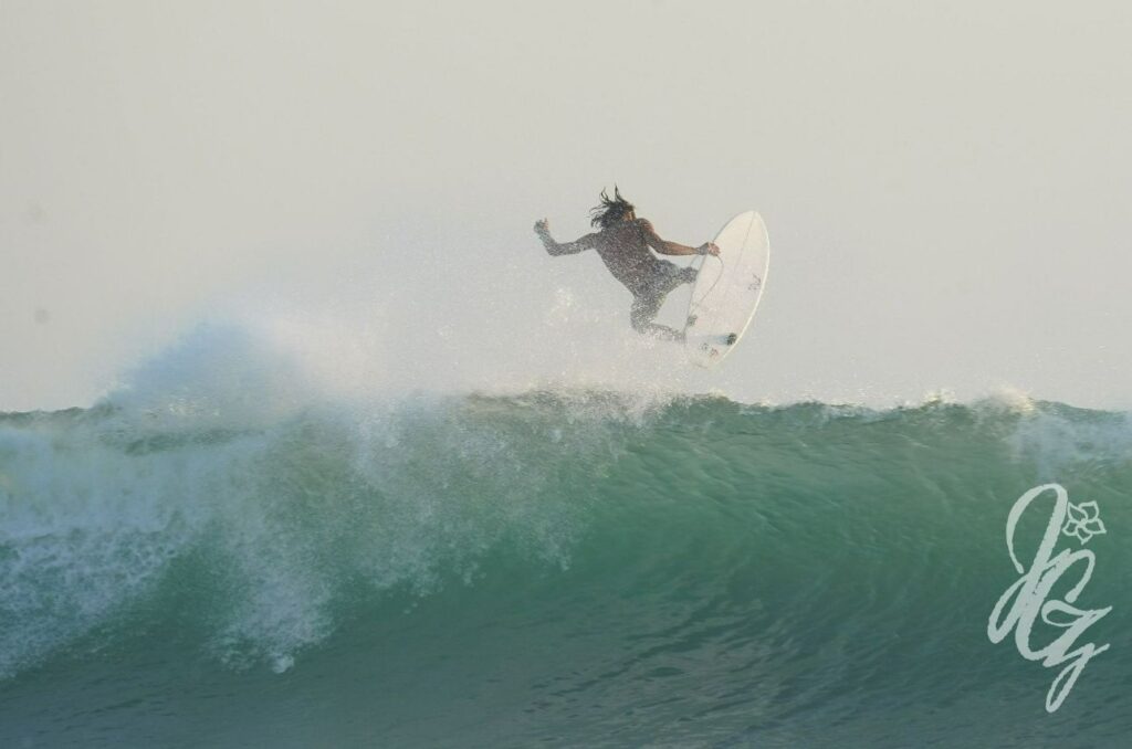 Surfing in Santa Teresa, Costa Rica