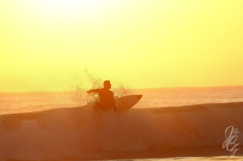 Surfing in Santa Teresa, Costa Rica