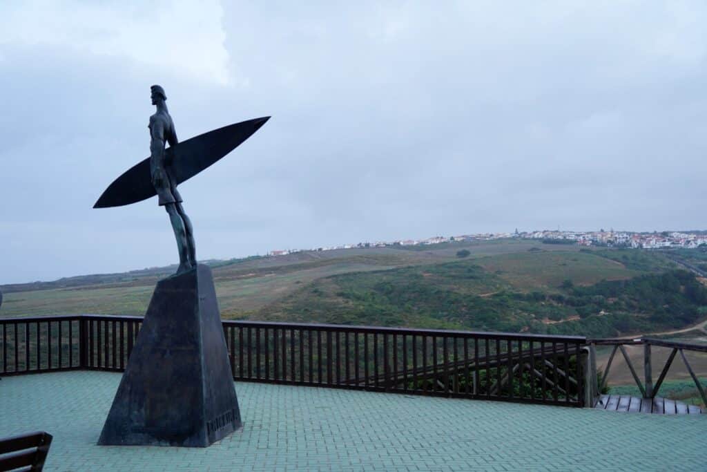 Ericeira surfer statue