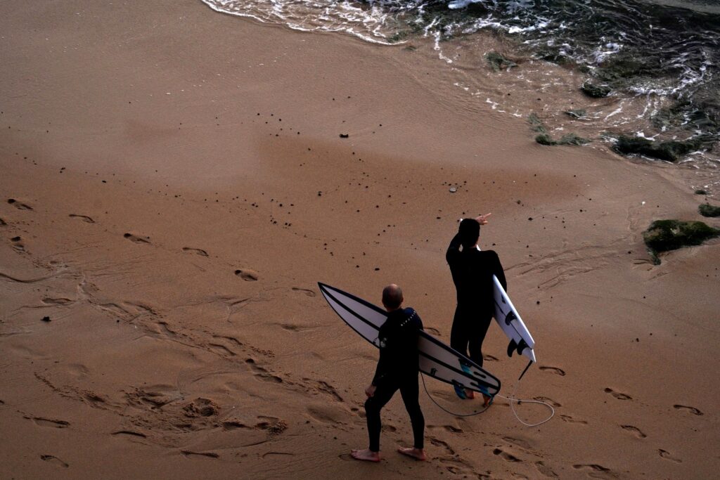 Surfer at Ribeira D'Ilhas