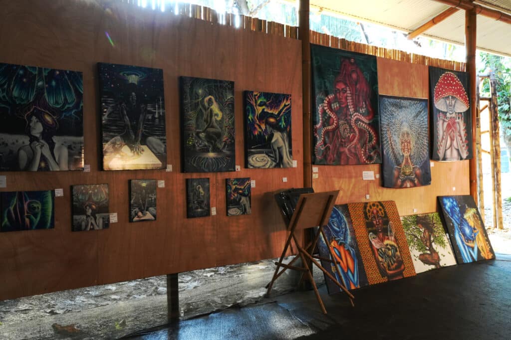 Art gallery at Envision festival