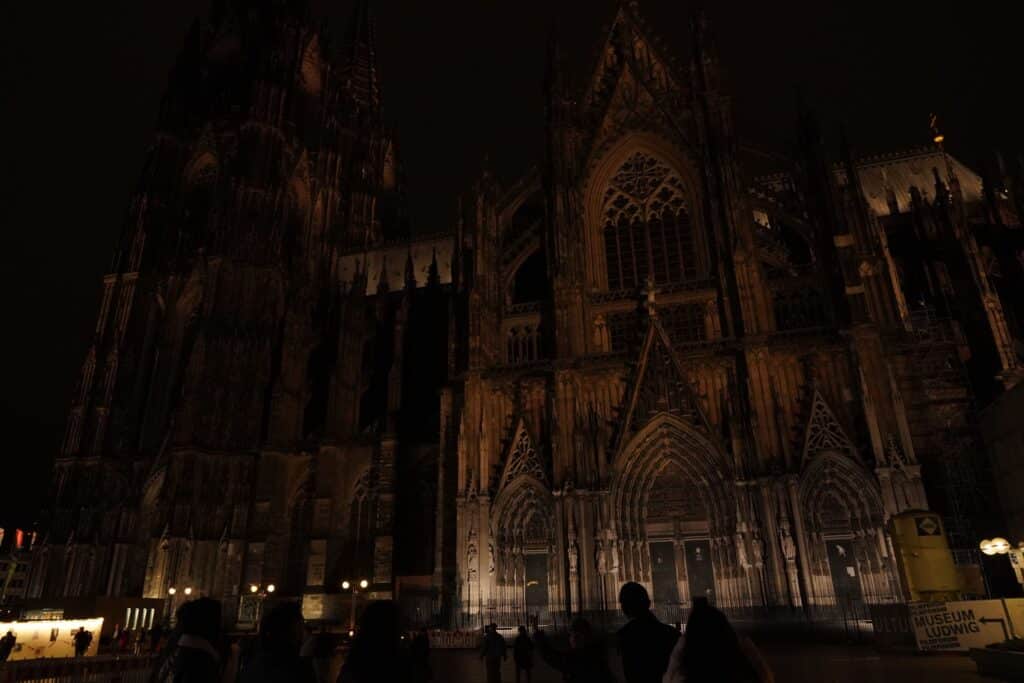 Cologne Cathedral at night