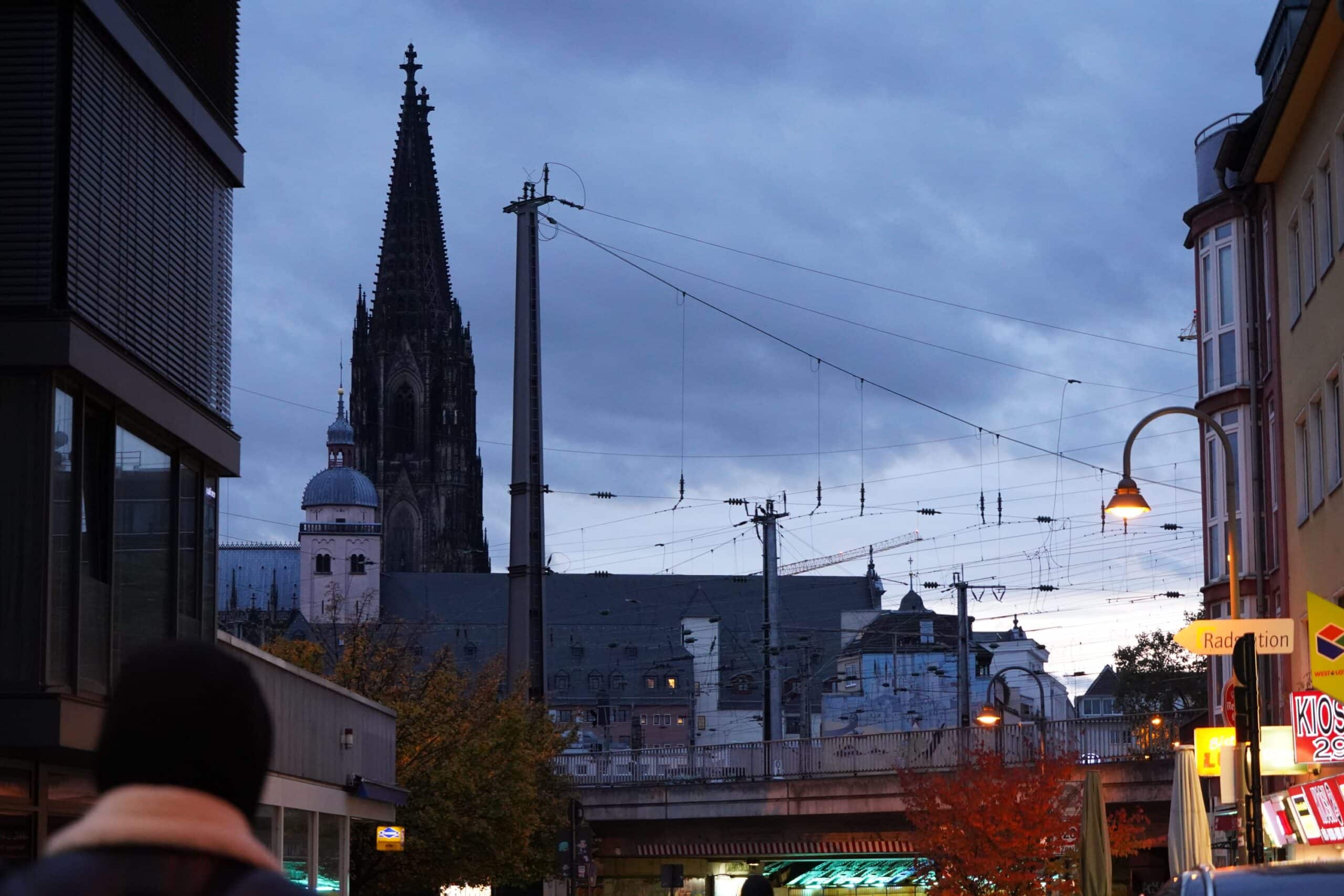 View towards the old town of Cologne