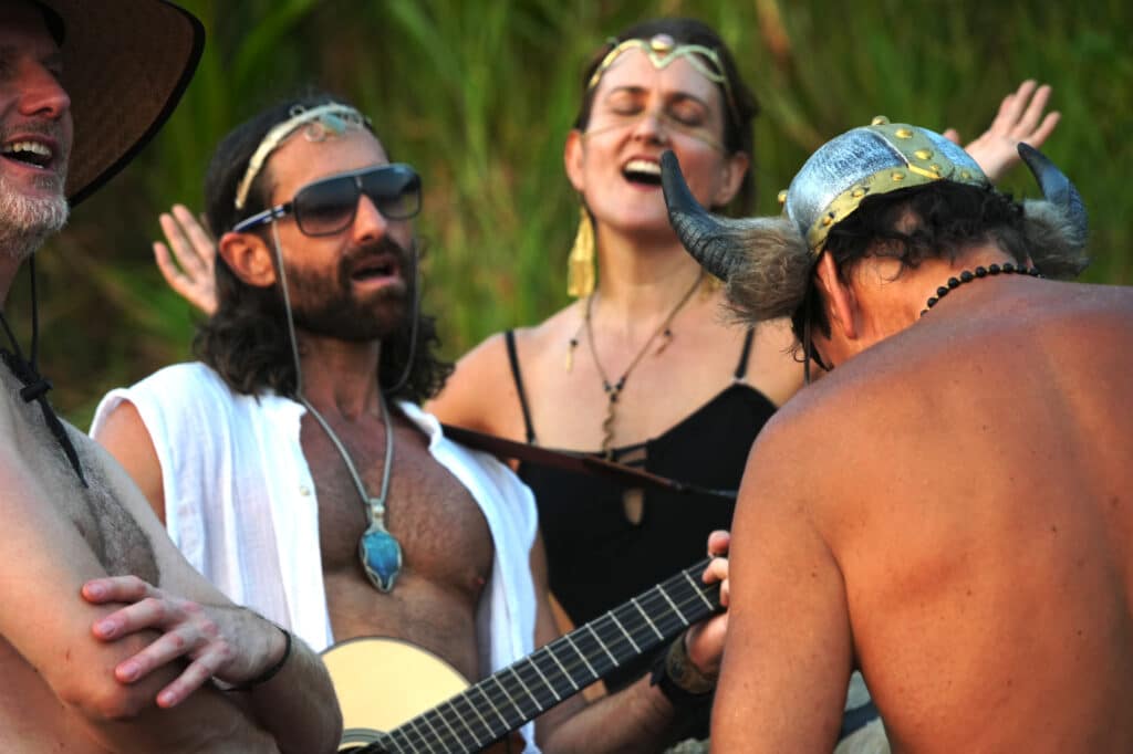 Musicians at Hermosa beach