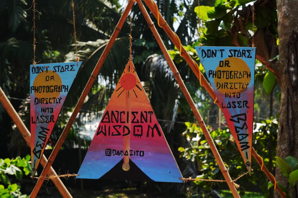 Art installation at Envision festival