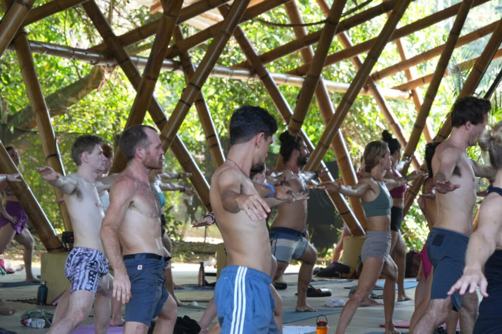 Yoga session at Envision festival