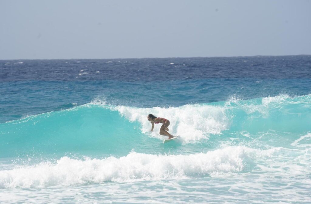 surfing in Barbados