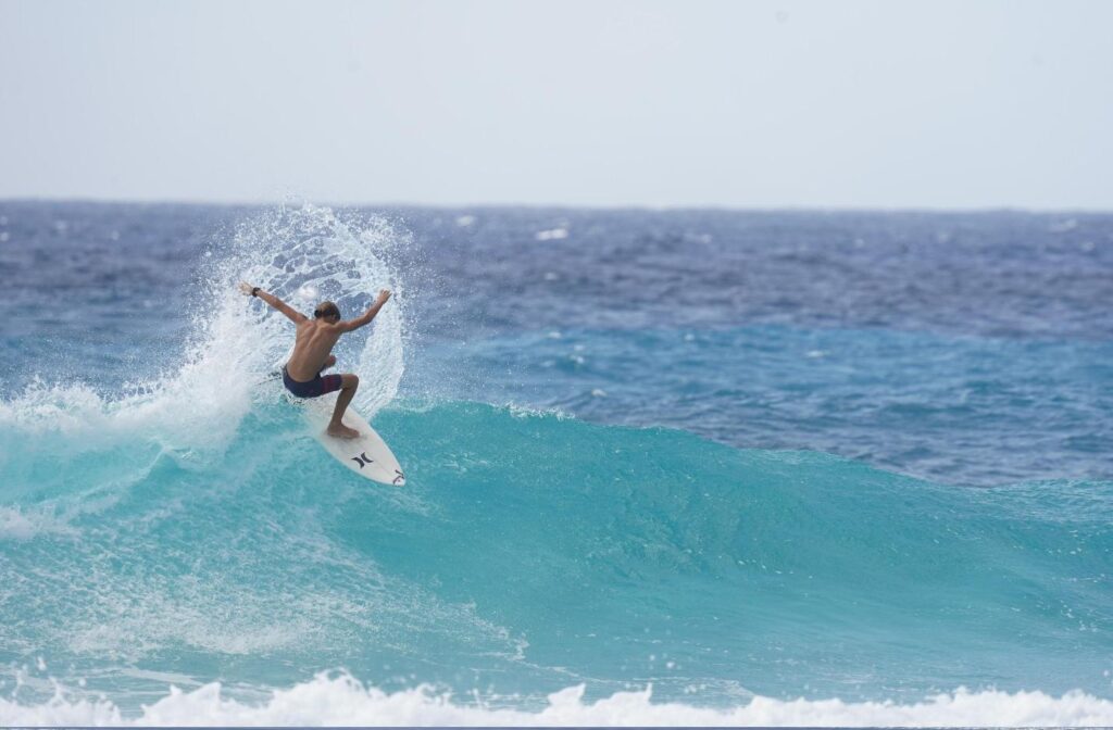 surfing in Barbados