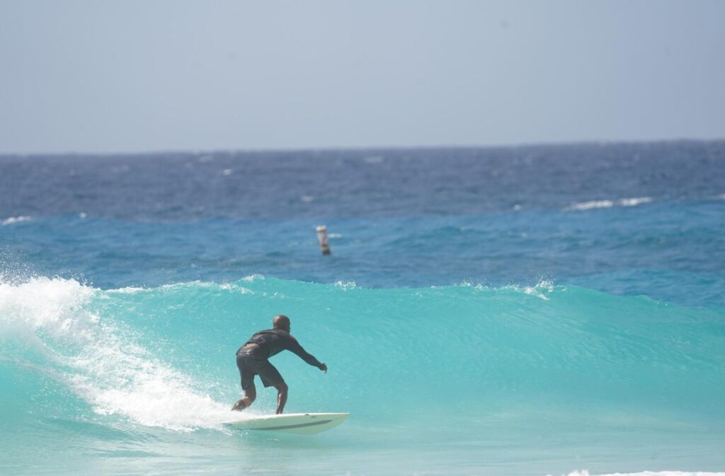 surfing in Barbados