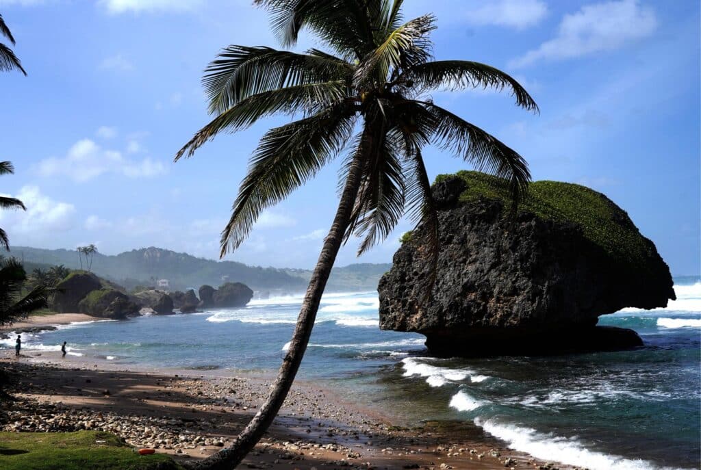 Bathsheba beach in Barbados