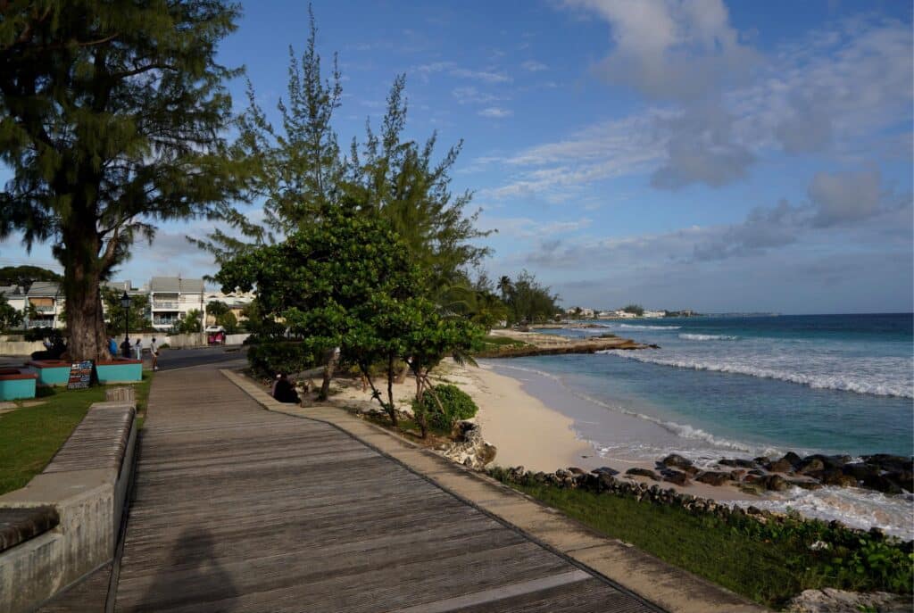 Boardwalk in Hastings, Barbados