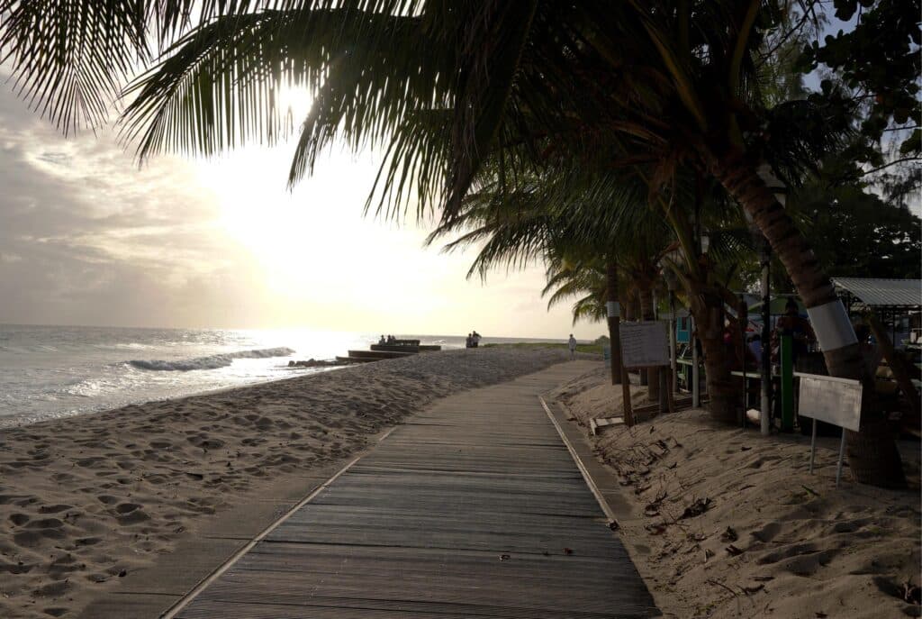 Boardwalk in Hastings, Barbados