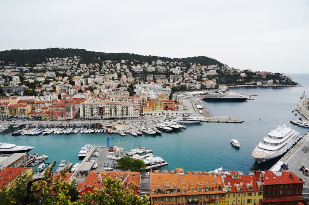 View over Nice marina