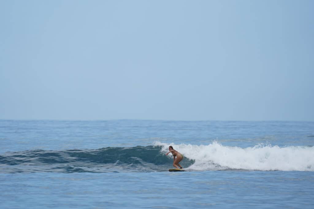 Surfing at Punta Uva in Costa Rica