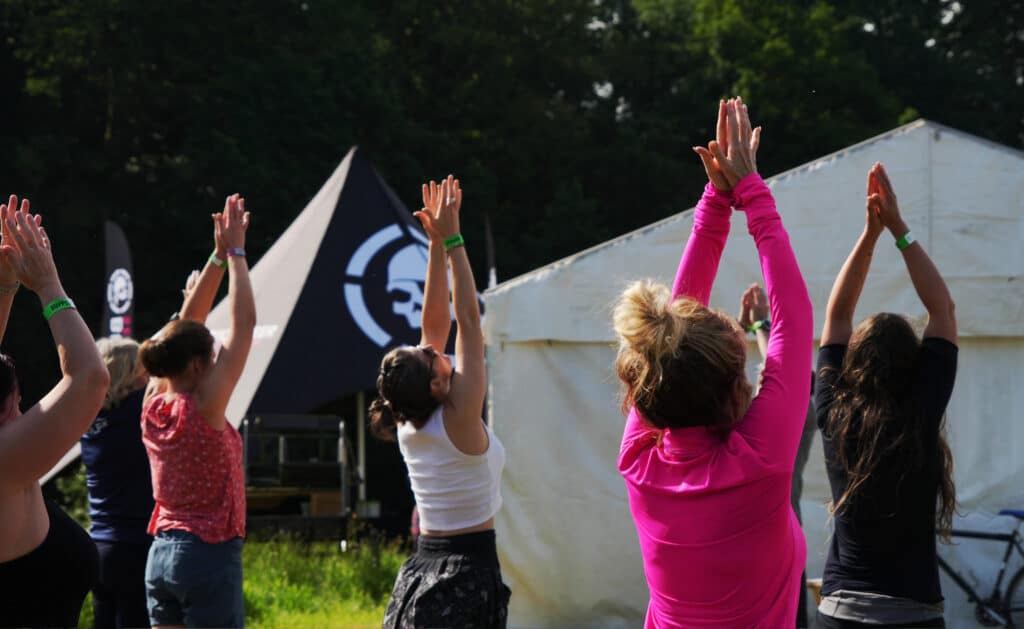 Yoga during SUPfest