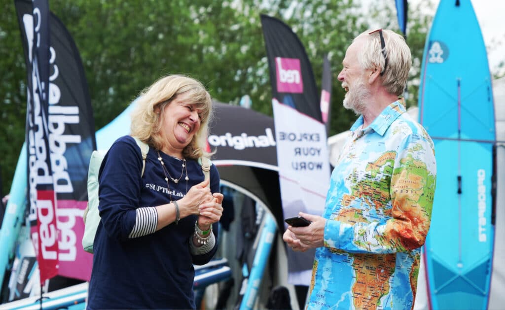 Guests at SUPfest chatting