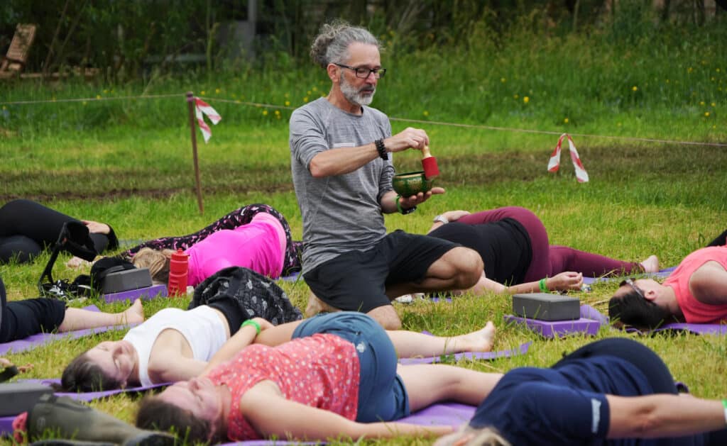 Yoga during SUPfest