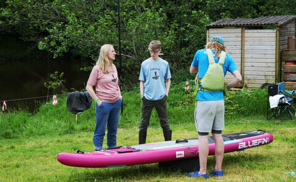 Paddleboarding workshop during SUPfest