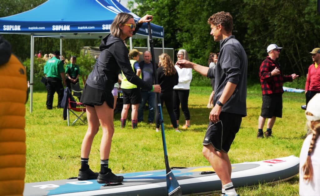 Paddleboarding workshop during SUPfest