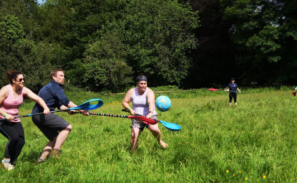 SUP polo match during SUPfest