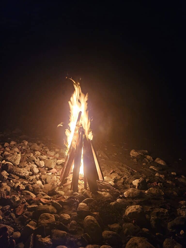 Bonfire in the beach
