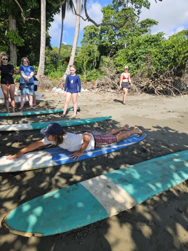 Surf lesson at Pan Dulce