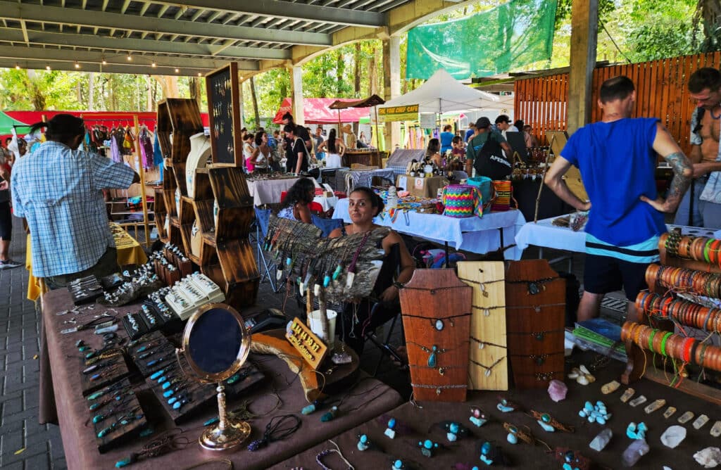 Farmers market in Dominical