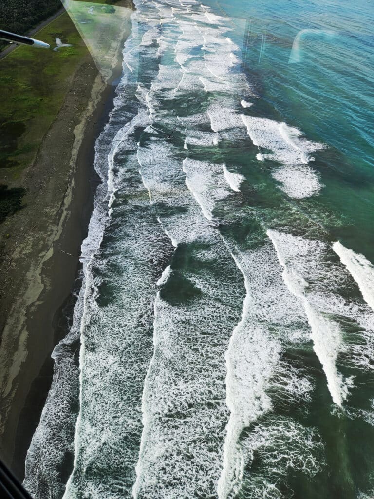 Views from the airplane from Limon to San Jose