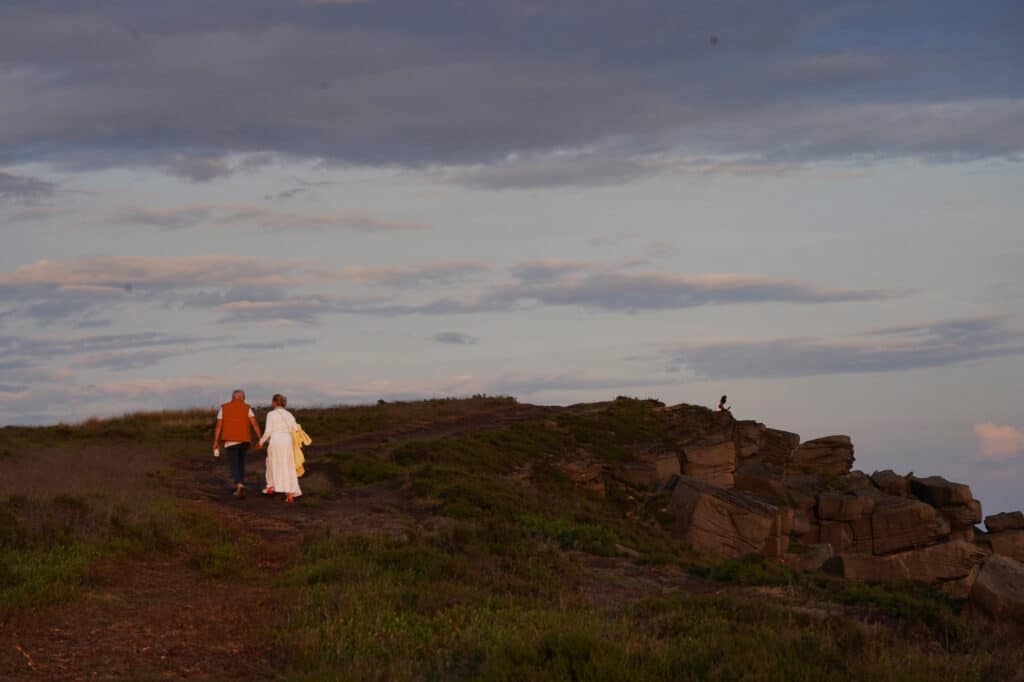 Walk to Bamford Edge at Golden Hour