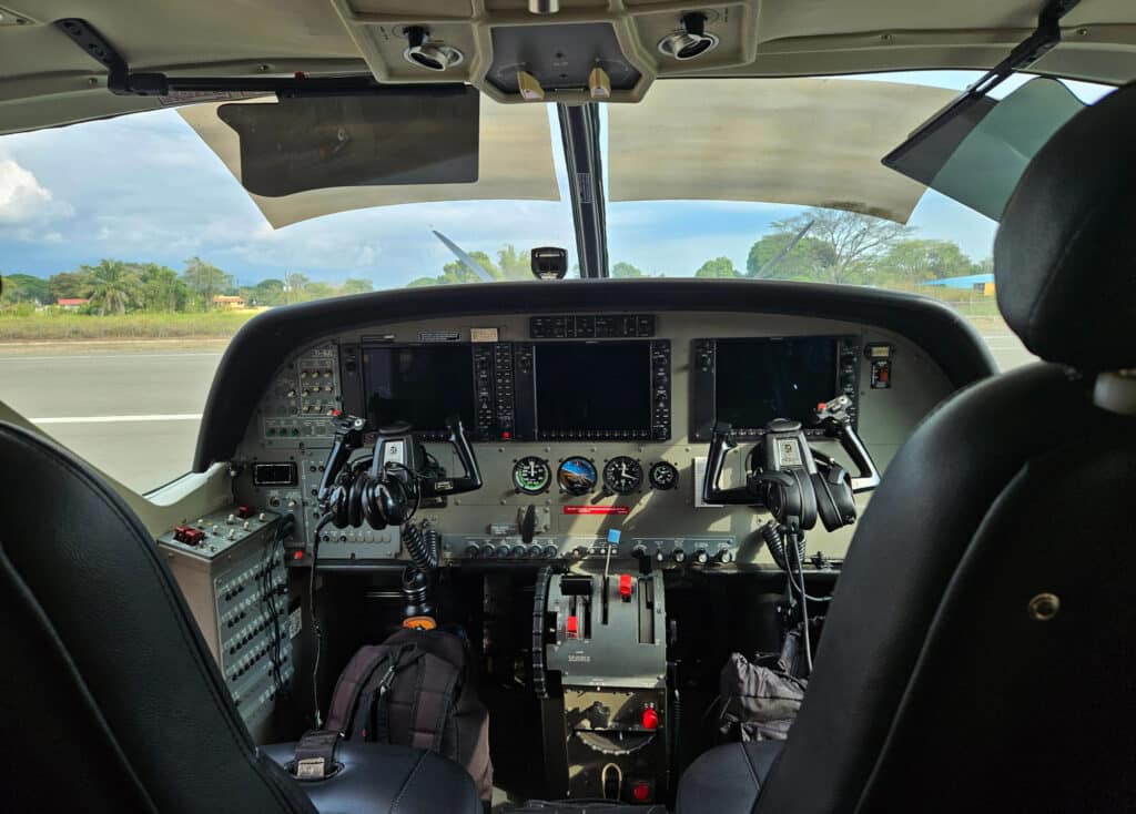 Cockpit at Costa Rica Green Airways