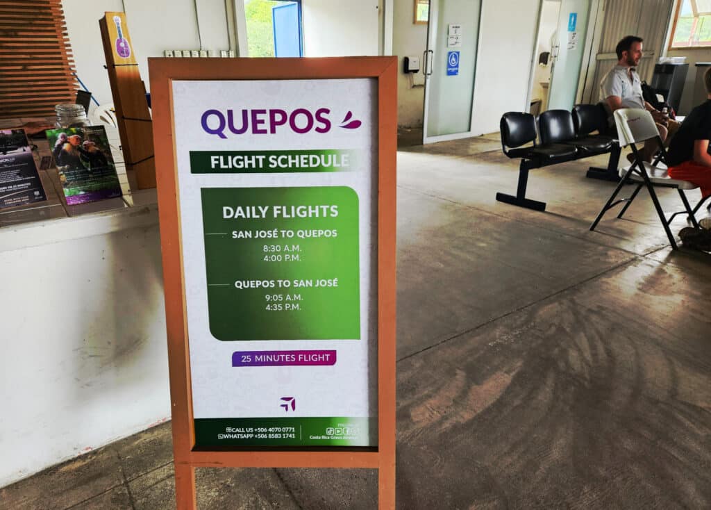 The airport in Quepos
