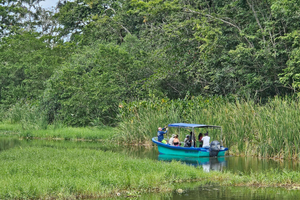 Boat dock in Moin for Tortuguero